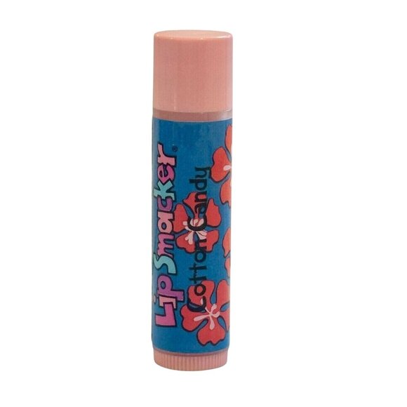 Vintage Bonne Bell Spring Flowers Lip Smacker Balm Cotton Candy Bubble Font VHTF - Picture 1 of 2